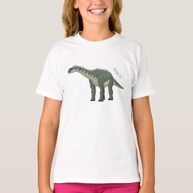 Barapasaurus cartoon illustration T-Shirt (Front)