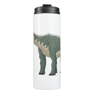 Barapasaurus cartoon illustration thermal tumbler