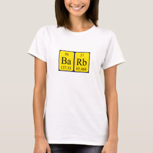 Barb periodic table name shirt