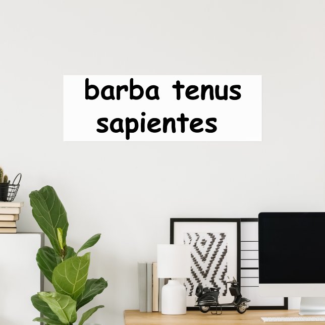 barba tenus sapientes poster (Home Office)