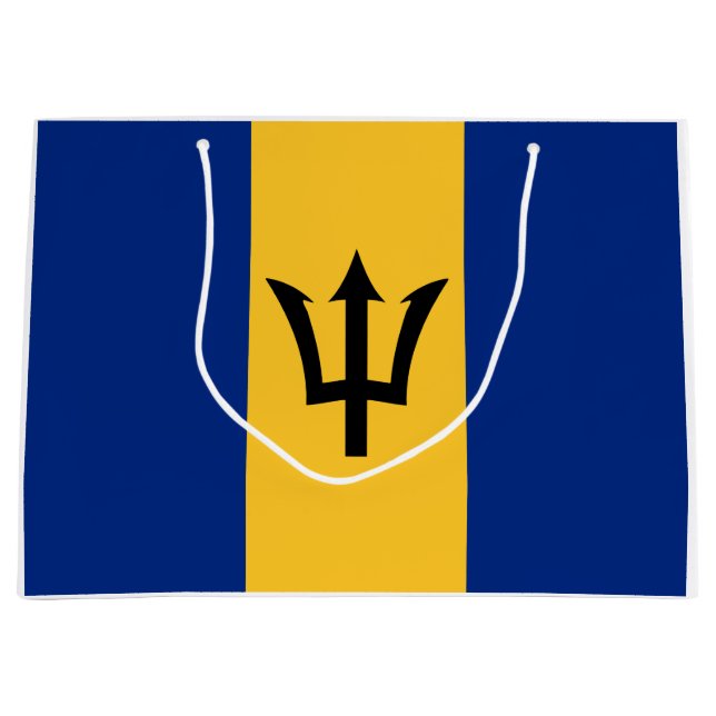 Barbadian Flag (Barbados) (Bajan) Large Gift Bag (Front)