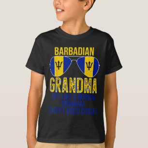 Barbadian grandma barbados flag sunglasses mother' T-Shirt