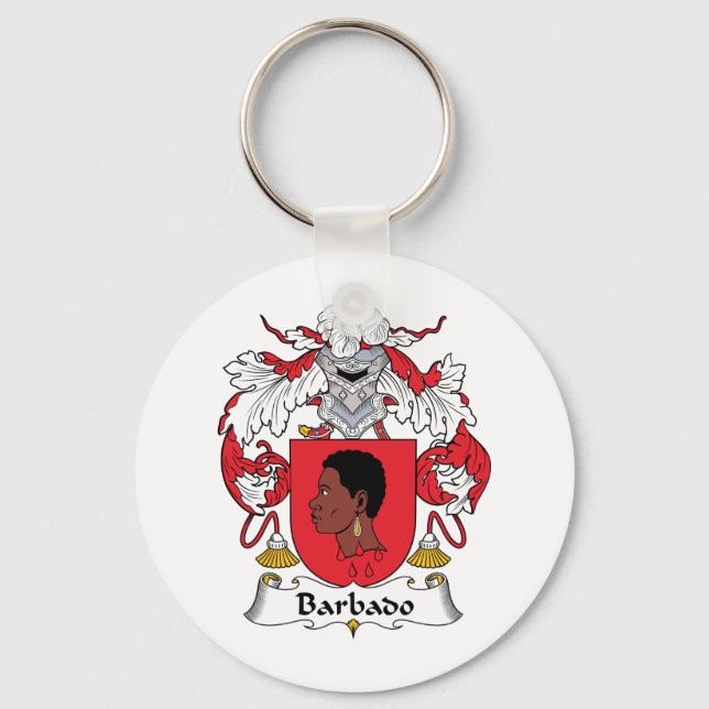 Barbado Family Crest Keychain (Front)