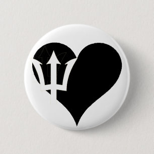 Barbados 1121 nc 2 inch round button
