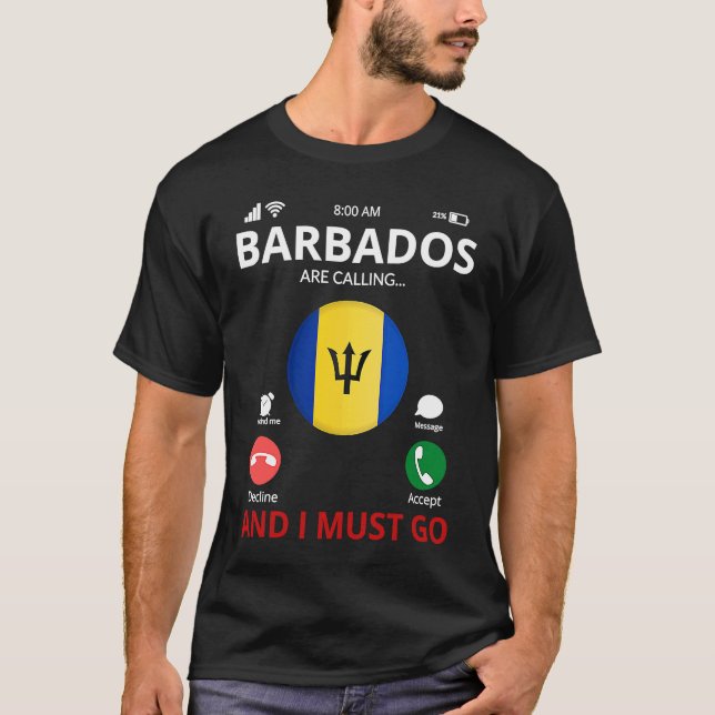 Barbados Are Calling T-Shirt (Front)