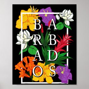 Barbados Bajan Wildflower Pride Floral  Poster