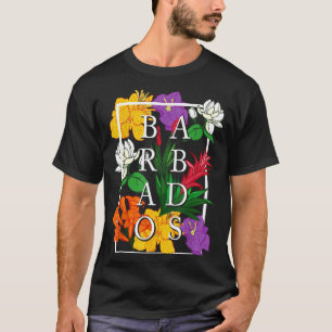 Barbados Bajan Wildflower Pride Floral  T-Shirt