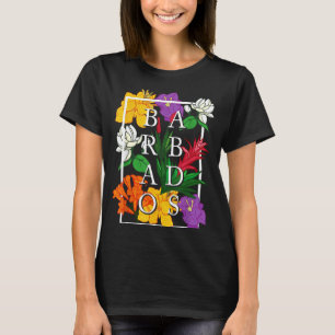 Barbados Bajan Wildflower Pride Floral T-Shirt