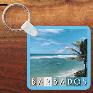 Barbados Beach Keychain