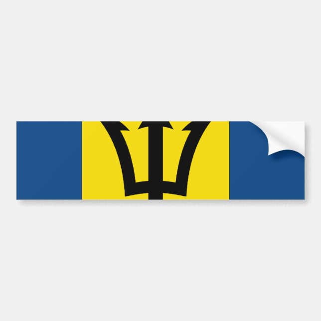 Barbados Bumper Sticker (Front)