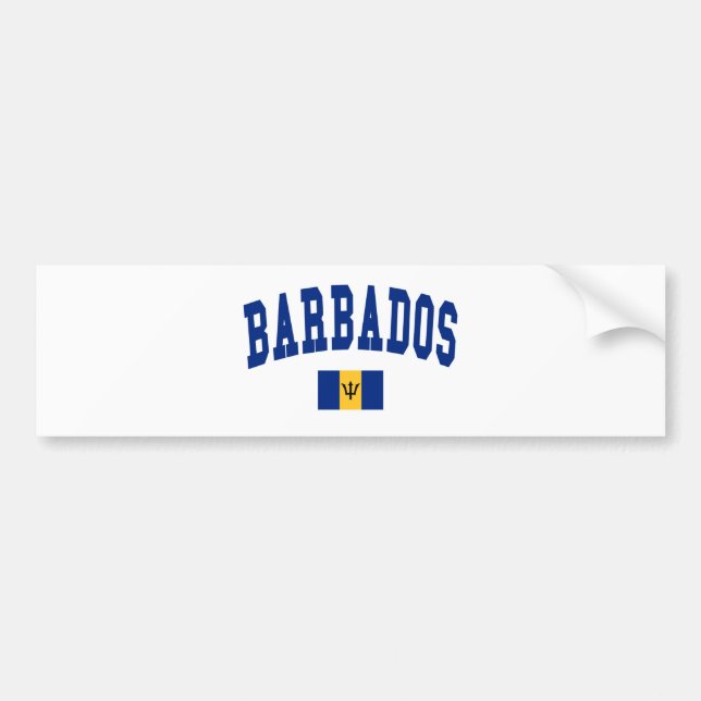 BARBADOS BUMPER STICKER (Front)
