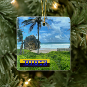 Barbados - Cattlewash Beach Ceramic Ornament