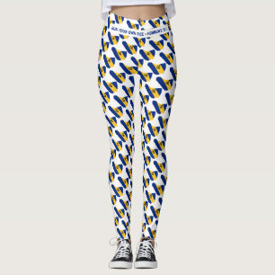 BARBADOS Christian Custom RUN YOUR OWN RACE Leggings