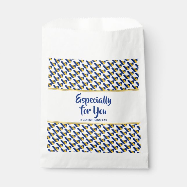 BARBADOS Christian Custom Thank You Party Favour Bag (Front)