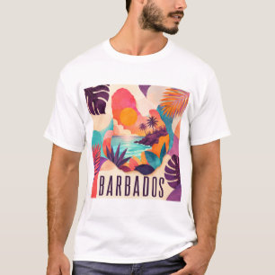 Barbados Contemporary Collage T-Shirt