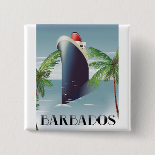 Barbados Cruise 2 Inch Square Button