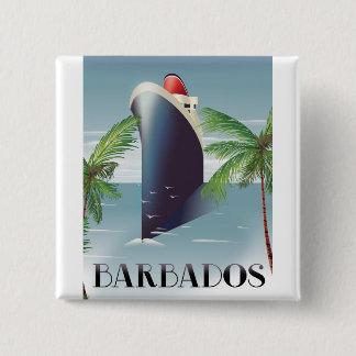 Barbados Cruise 2 Inch Square Button