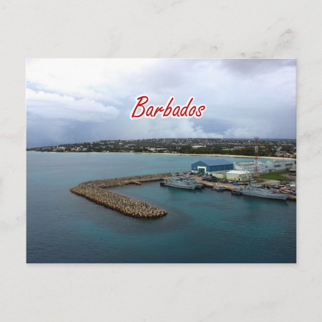 Barbados Dock PostCard (Front)