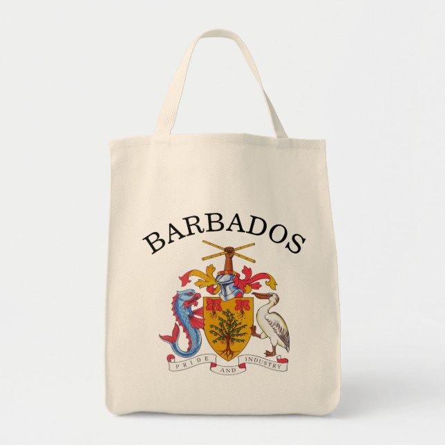 barbados emblem tote bag (Front)