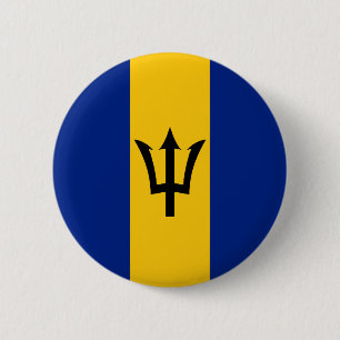 Barbados  Flag 2 Inch Round Button