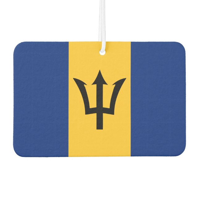 Barbados flag air freshener (Front)