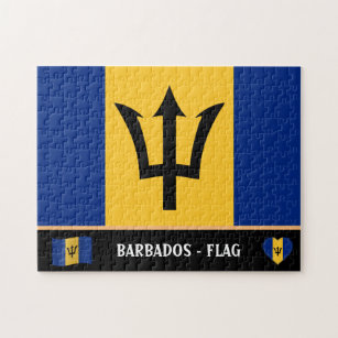 Barbados Flag & Barbadosan country / Barbados Jigsaw Puzzle