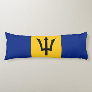 Barbados Flag Body Pillow