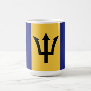 Barbados flag coffee mug