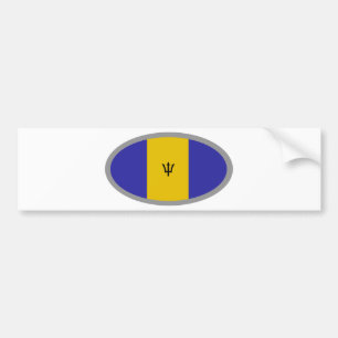 Barbados flag design! bumper sticker