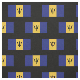 Barbados Flag Fabric