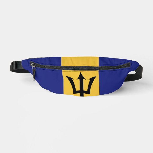 Barbados flag fanny pack (Front)