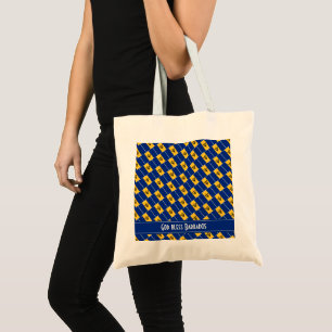 BARBADOS FLAG God Bless Personalized Carnival Tote Bag