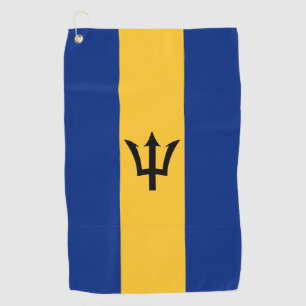 Barbados Flag Golf Towel