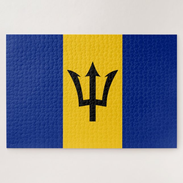 Barbados  Flag Jigsaw Puzzle (Horizontal)