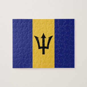 Barbados flag jigsaw puzzle