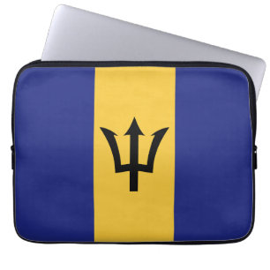 Barbados flag laptop sleeve