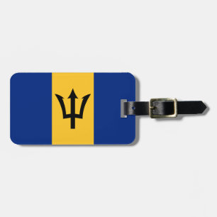 Barbados flag luggage tag