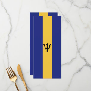 Barbados flag menu