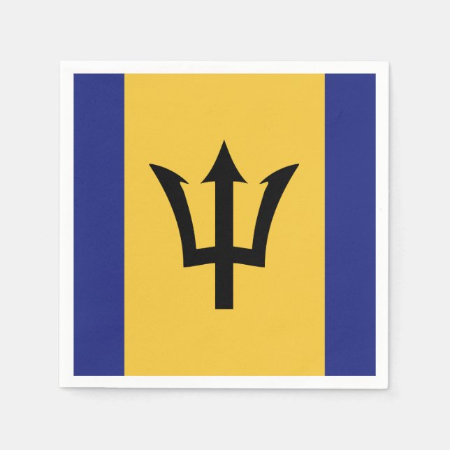 Barbados Flag Napkin (Front)