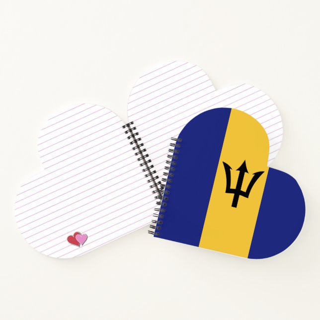 Barbados flag notebook (Inside)