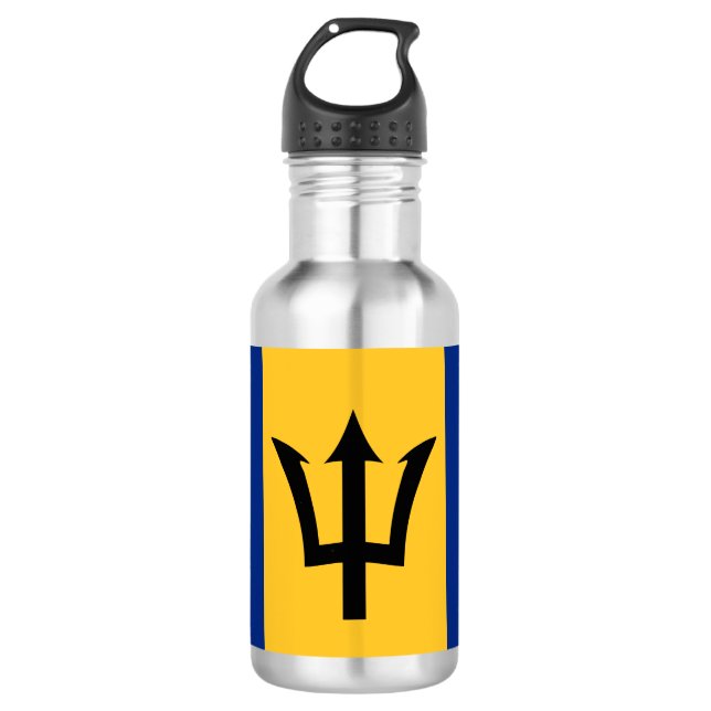 Barbados flag paper cup 532 ml water bottle (Front)