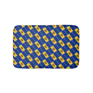 BARBADOS FLAG Patriotic Barbadian Bath Mat