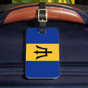 Barbados Flag Personalized Luggage Tag