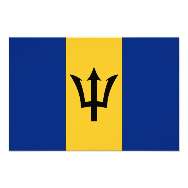 Barbados Flag Photo Print (Front)