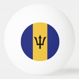 Barbados flag ping pong ball