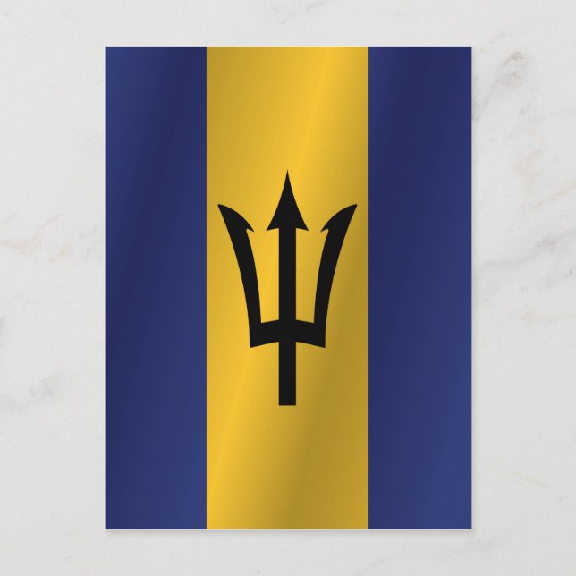 Barbados flag postcard (Front)