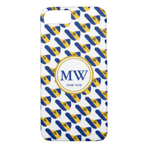BARBADOS FLAG Scripture Monogram Samsung Case-Mate iPhone Case