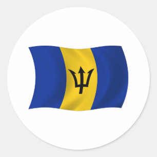 Barbados Flag Sticker