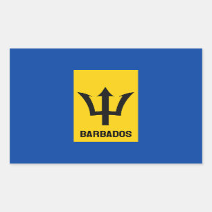 Barbados Flag Sticker