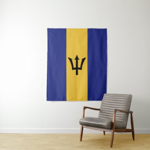 Barbados flag tapestry
